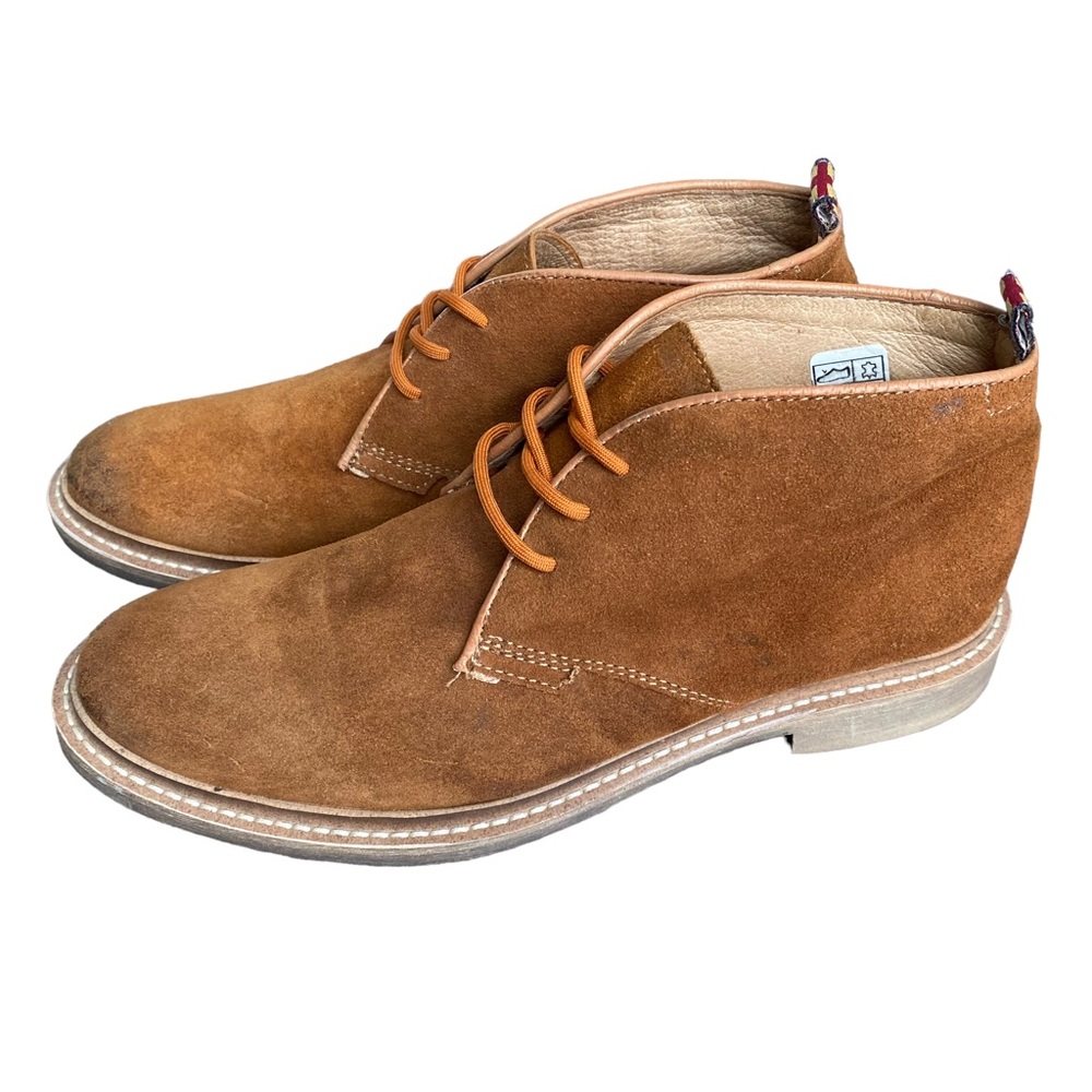 Call It Spring Suede Chukka Boots Mens 9.5 Ankle Leather Bronze Brown Rough Out